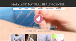 Desktop Screenshot of marylandnaturalhealthcenter.com